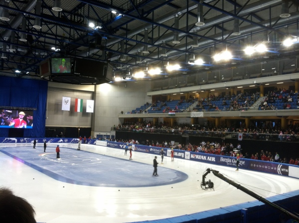 The arena went ballistic when the Hungarian team took the ice